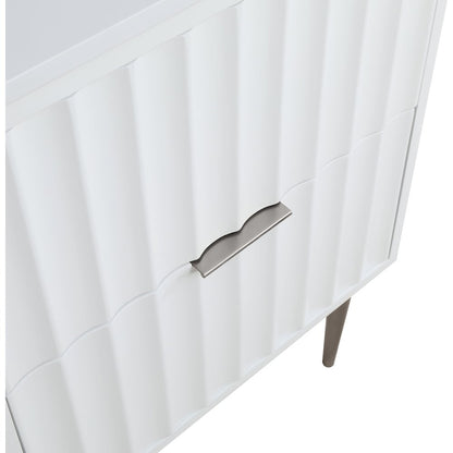 Modernist White Bathroom Vanity