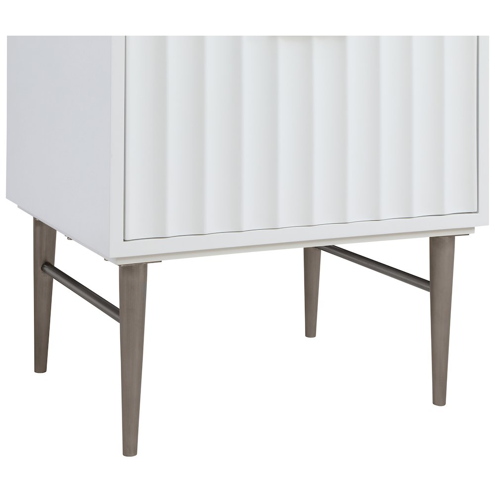 Modernist White Bathroom Vanity