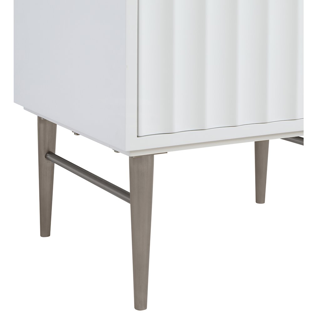 Modernist White Bathroom Vanity