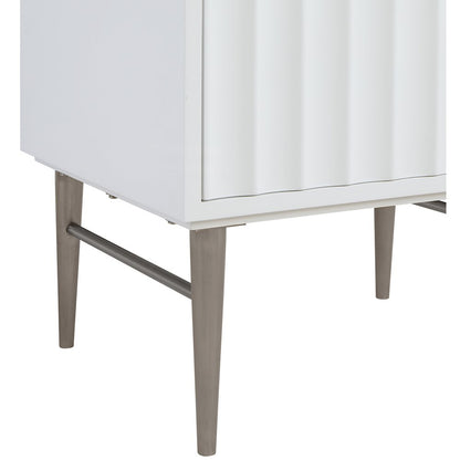 Modernist White Bathroom Vanity