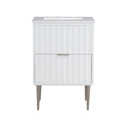 Modernist White Bathroom Vanity