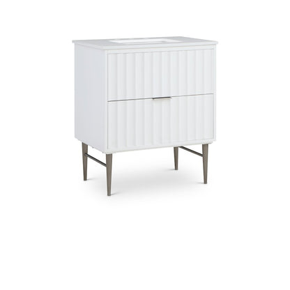 Modernist White Bathroom Vanity
