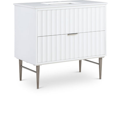 Modernist White Bathroom Vanity