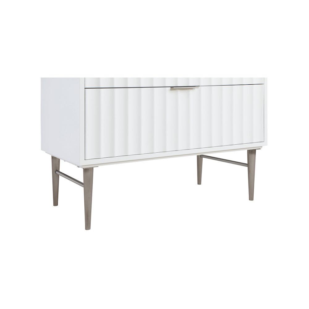 Modernist White Bathroom Vanity