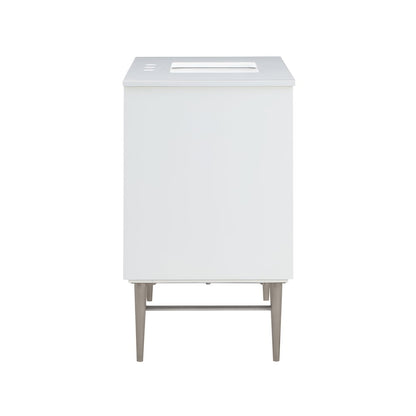 Modernist White Bathroom Vanity