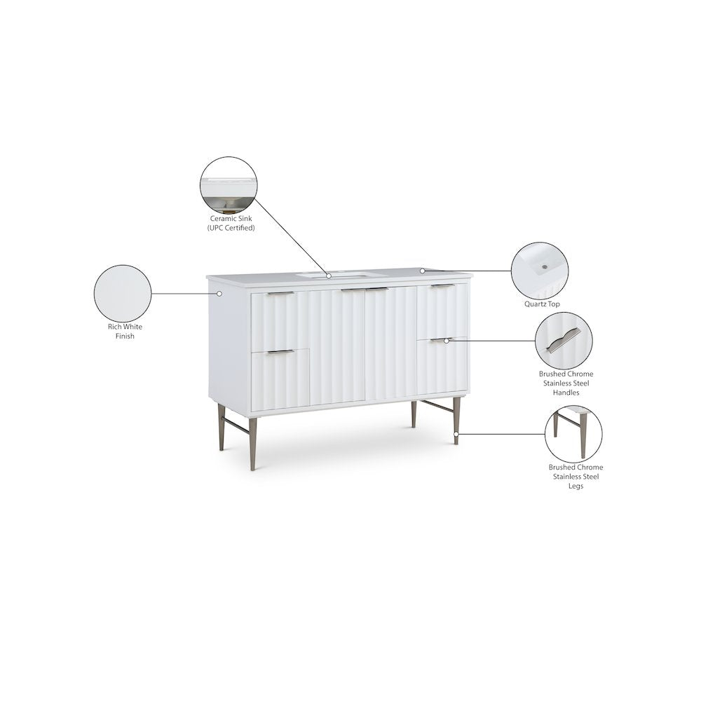 Modernist White Bathroom Vanity