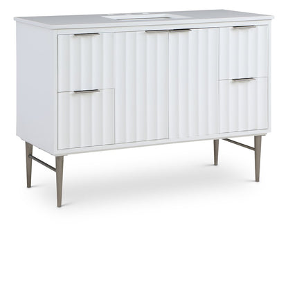 Modernist White Bathroom Vanity