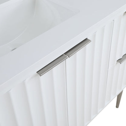 Modernist White Bathroom Vanity