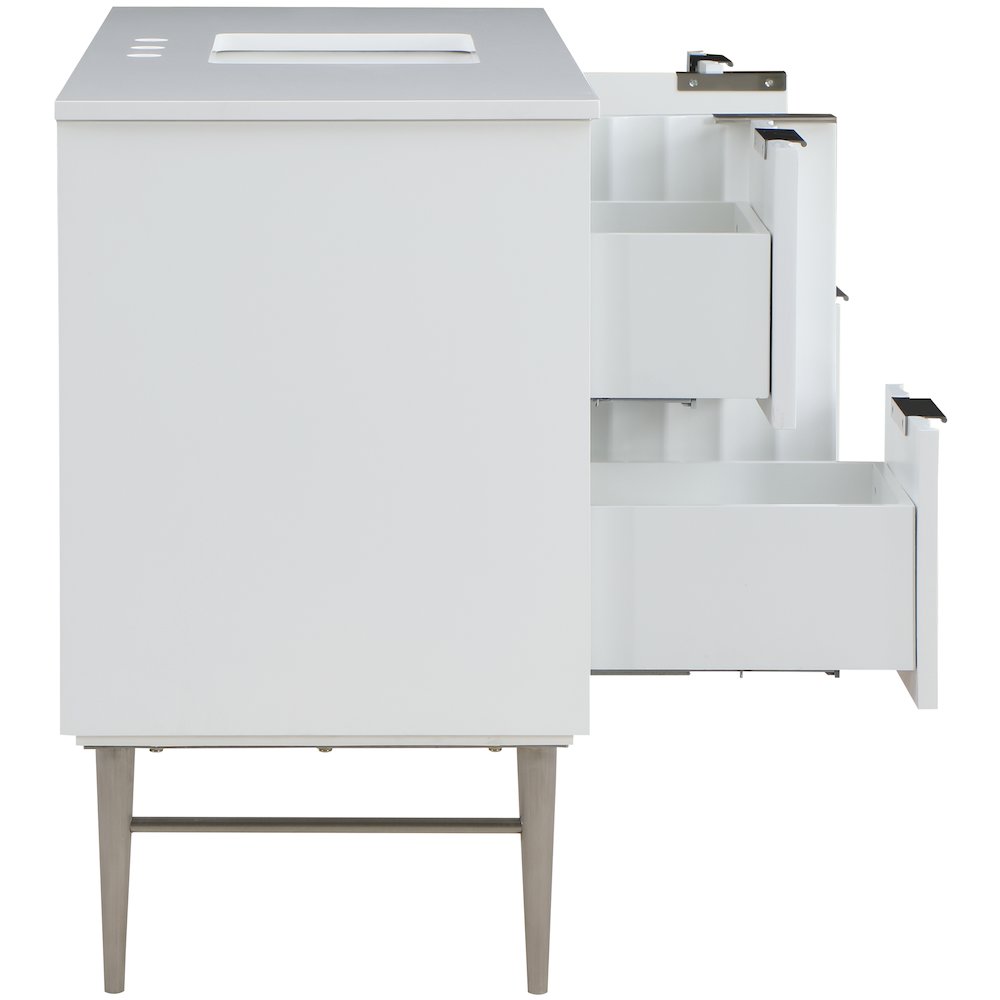 Modernist White Bathroom Vanity