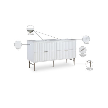 Modernist White Bathroom Vanity