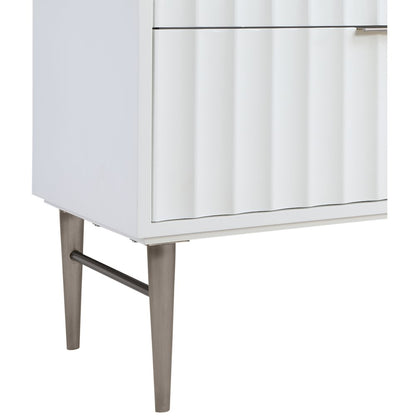 Modernist White Bathroom Vanity