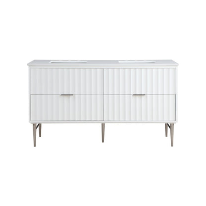 Modernist White Bathroom Vanity