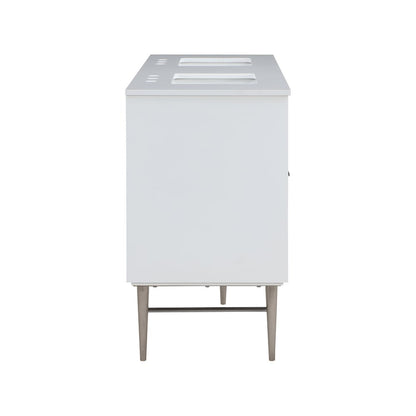 Modernist White Bathroom Vanity