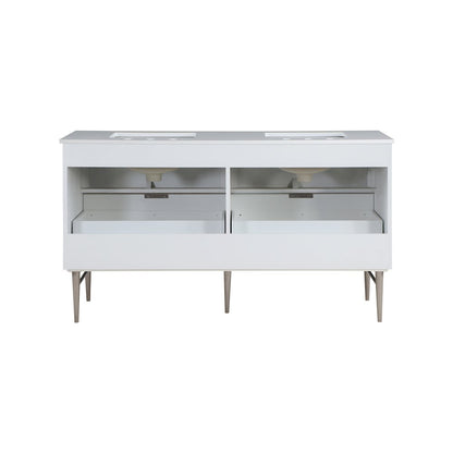 Modernist White Bathroom Vanity