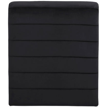 Ivy Black Velvet Accent Chair