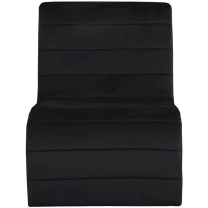 Ivy Black Velvet Accent Chair