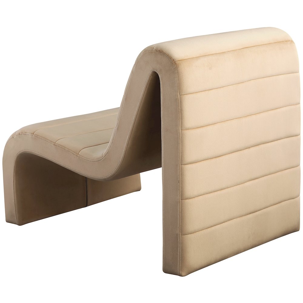Ivy Camel Velvet Accent Chair