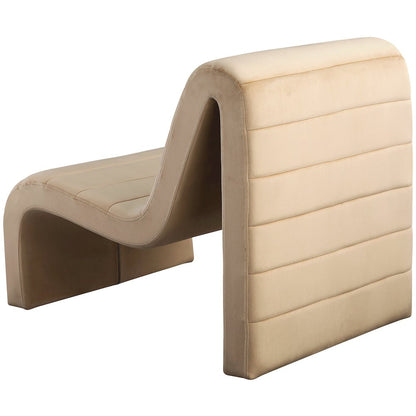 Ivy Camel Velvet Accent Chair