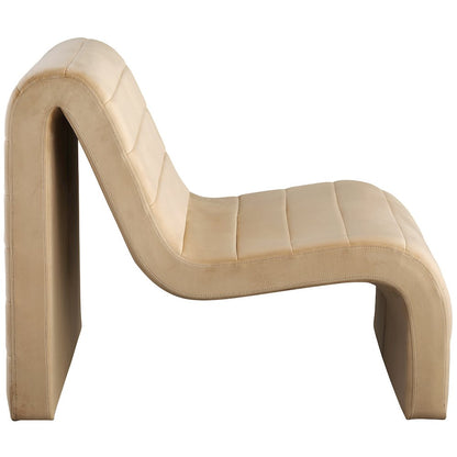 Ivy Camel Velvet Accent Chair