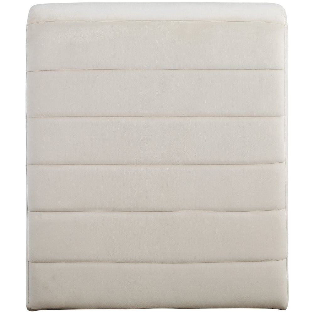 Ivy Cream Velvet Accent Chair