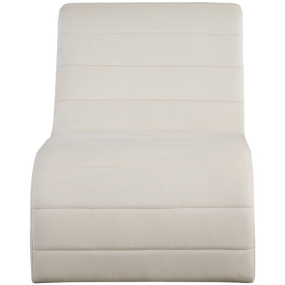 Ivy Cream Velvet Accent Chair