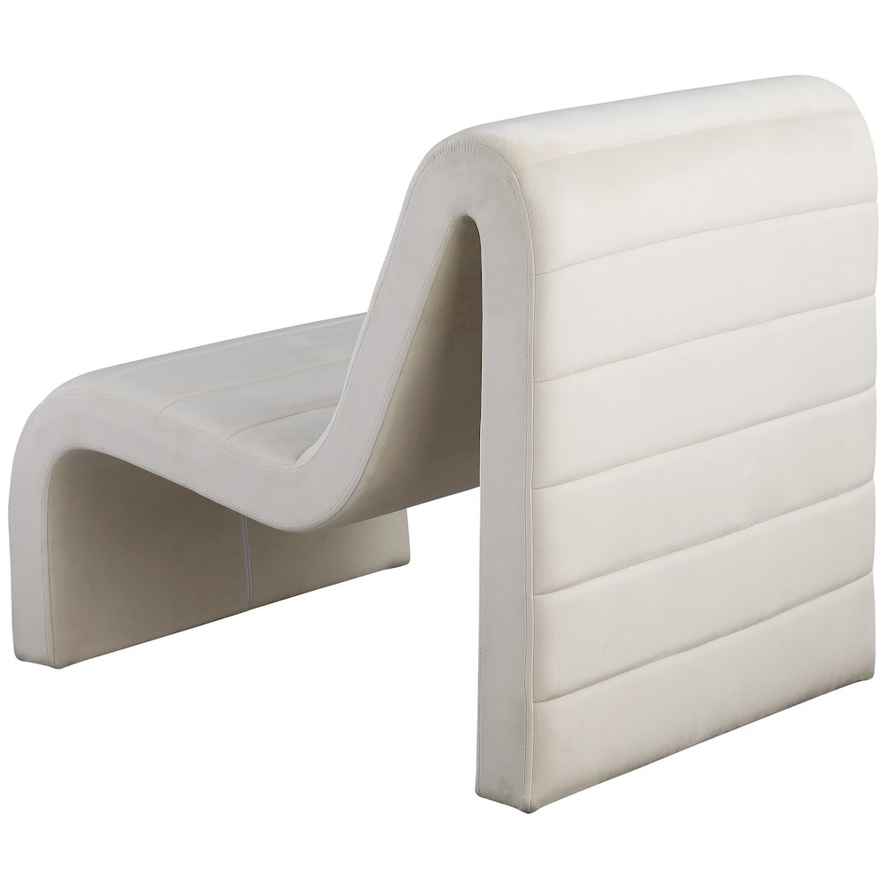 Ivy Cream Velvet Accent Chair