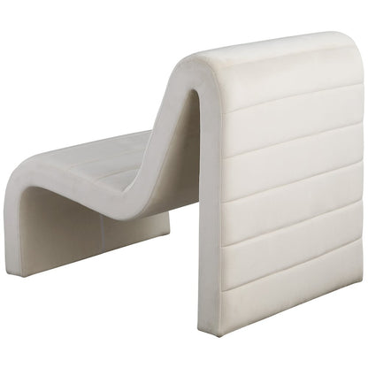 Ivy Cream Velvet Accent Chair