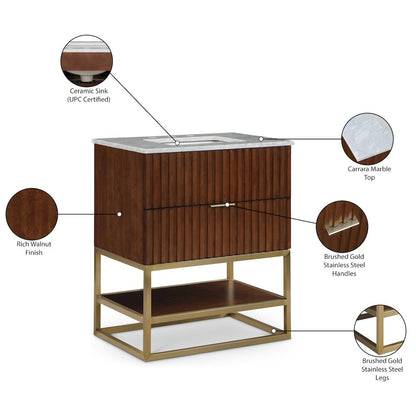 Monad Walnut Bathroom Vanity