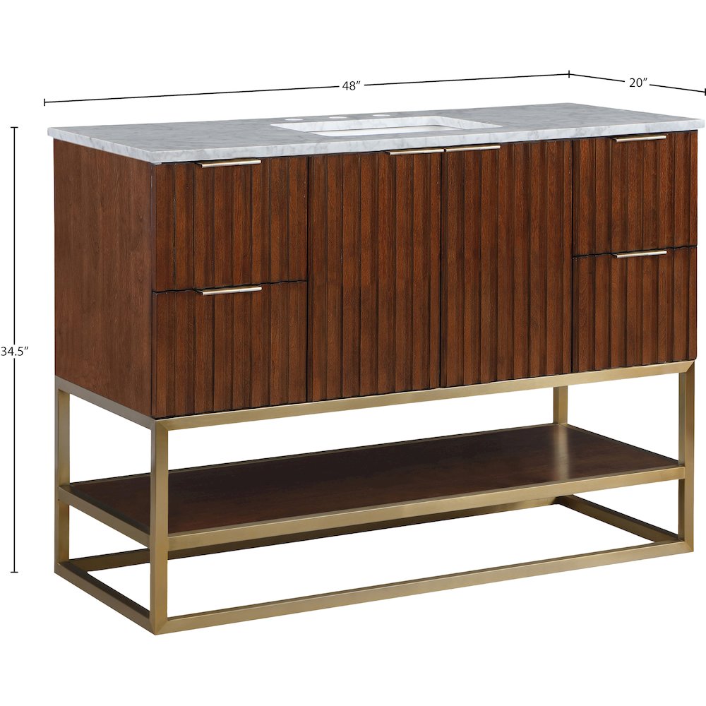 Monad Walnut Bathroom Vanity