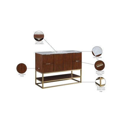 Monad Walnut Bathroom Vanity