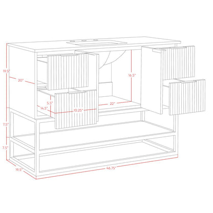 Monad Walnut Bathroom Vanity