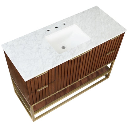 Monad Walnut Bathroom Vanity