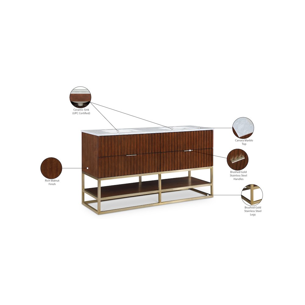 Monad Walnut Bathroom Vanity