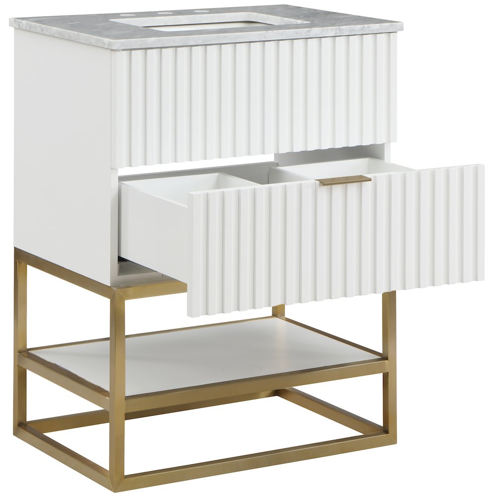 Monad White Bathroom Vanity