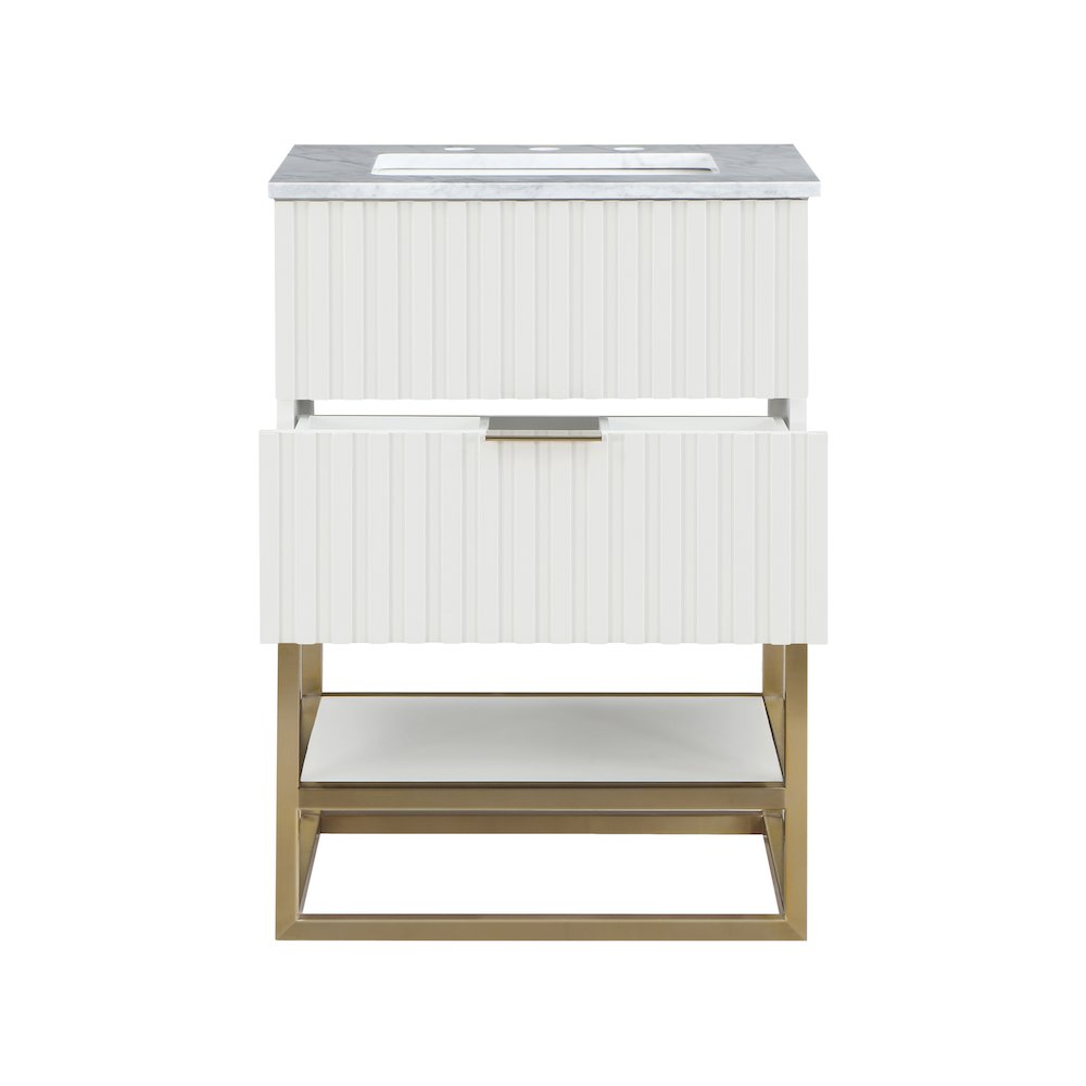 Monad White Bathroom Vanity