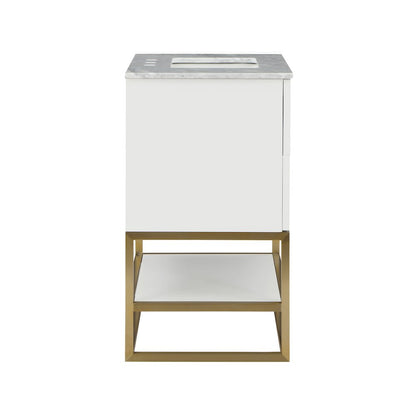 Monad White Bathroom Vanity
