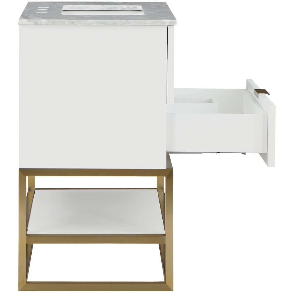 Monad White Bathroom Vanity