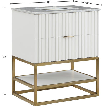 Monad White Bathroom Vanity