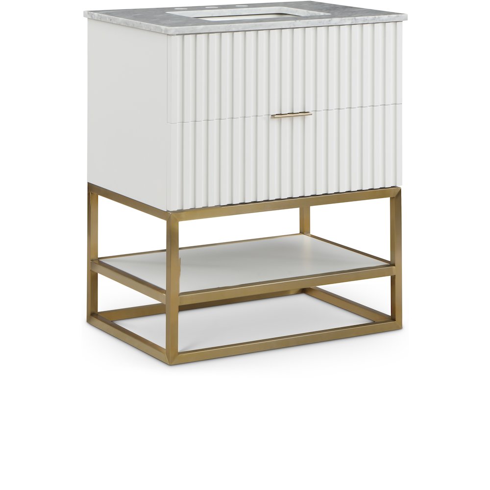 Monad White Bathroom Vanity