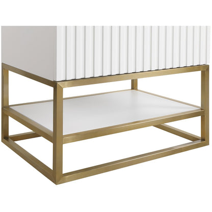 Monad White Bathroom Vanity