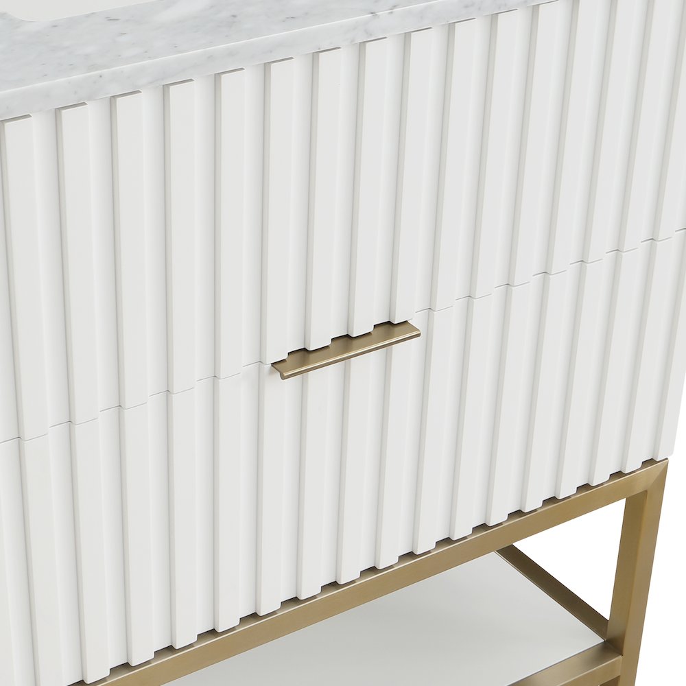 Monad White Bathroom Vanity