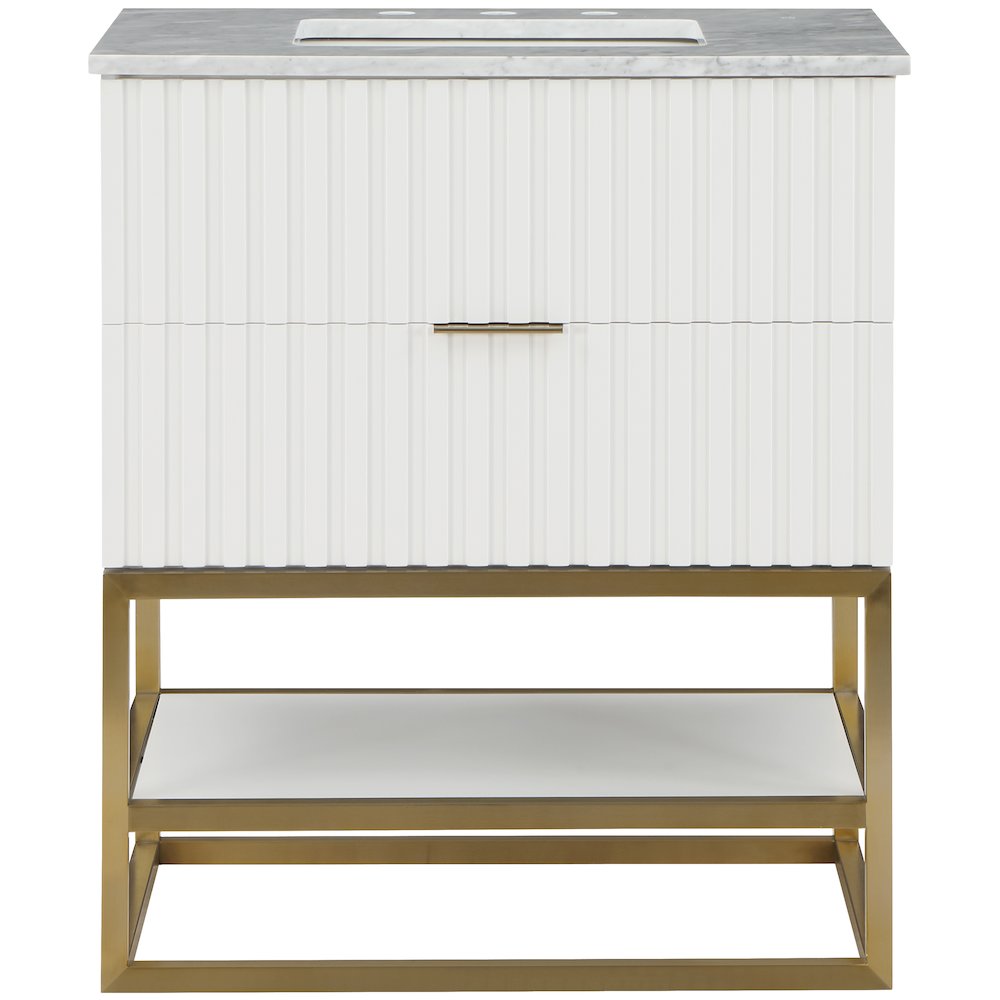 Monad White Bathroom Vanity