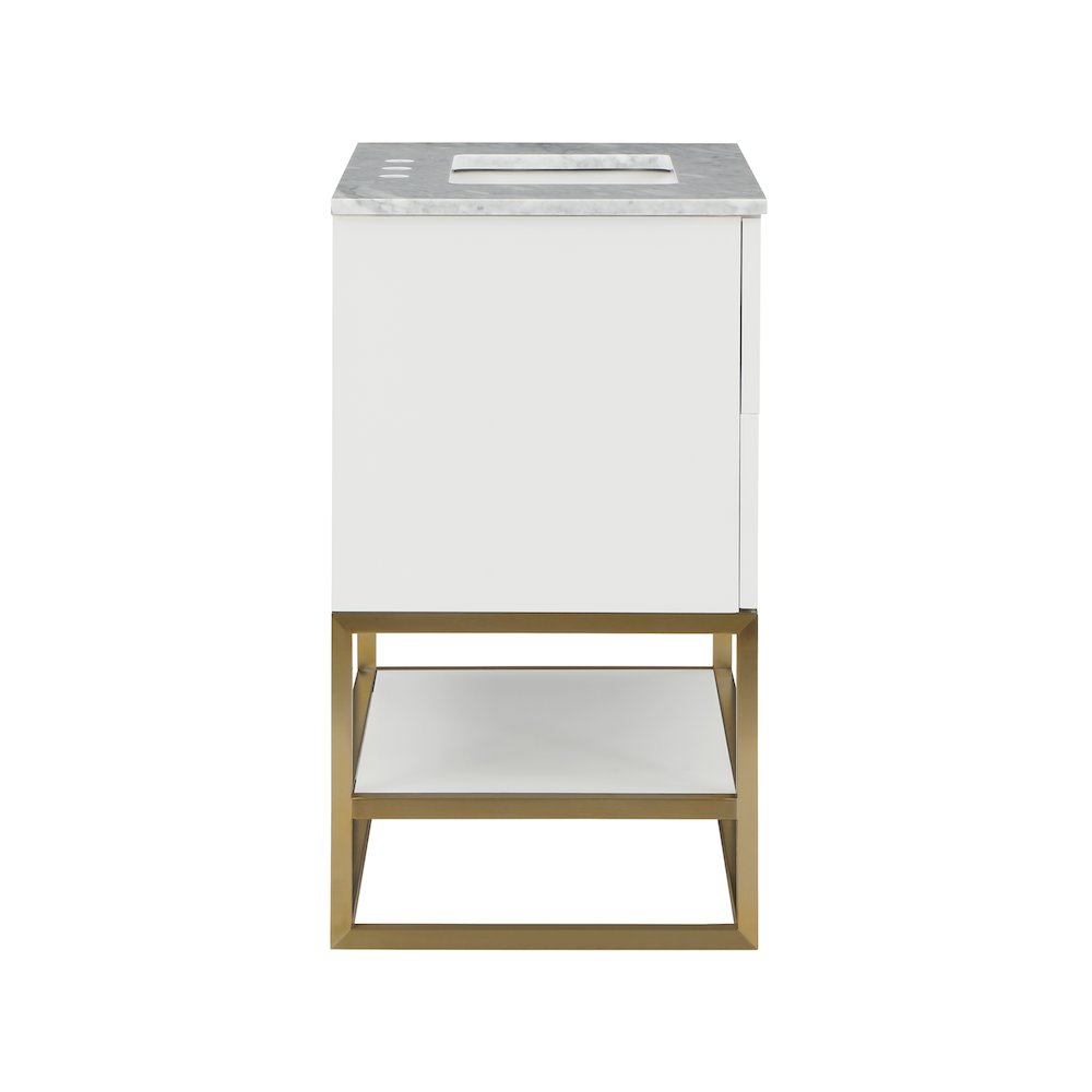 Monad White Bathroom Vanity