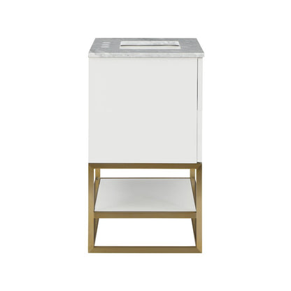 Monad White Bathroom Vanity