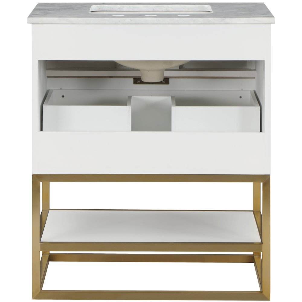 Monad White Bathroom Vanity