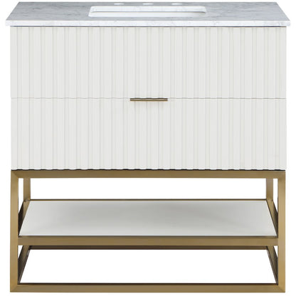 Monad White Bathroom Vanity