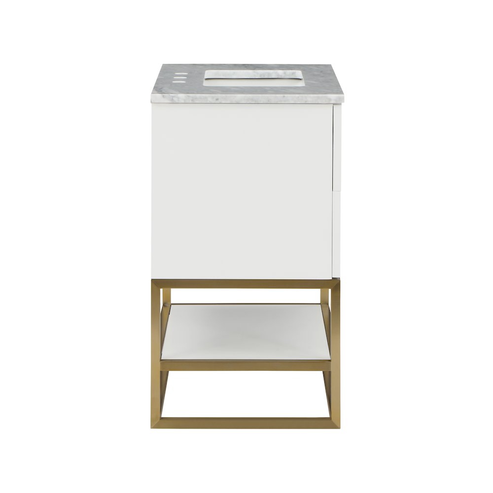 Monad White Bathroom Vanity