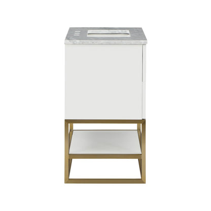 Monad White Bathroom Vanity