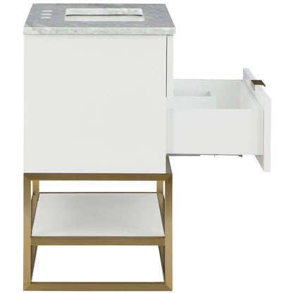 Monad White Bathroom Vanity
