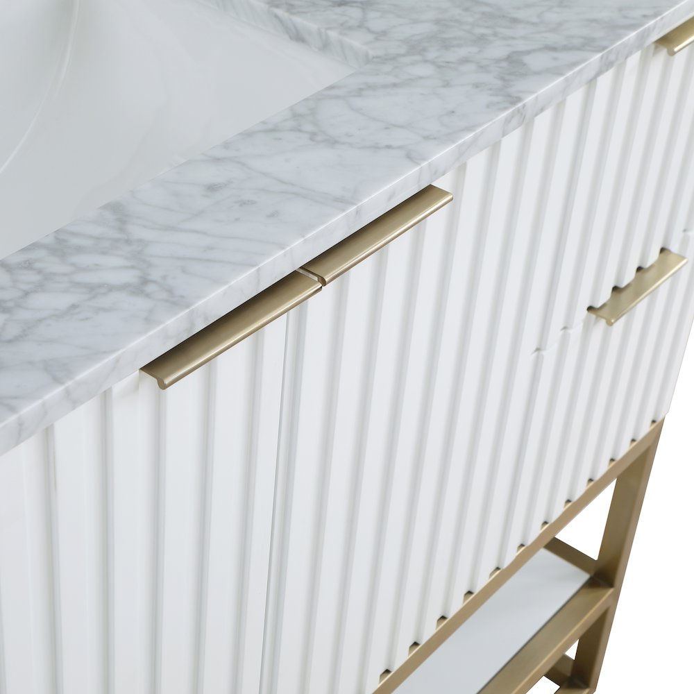 Monad White Bathroom Vanity